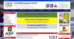 Desktop Screenshot of kitchenerminorhockey.com